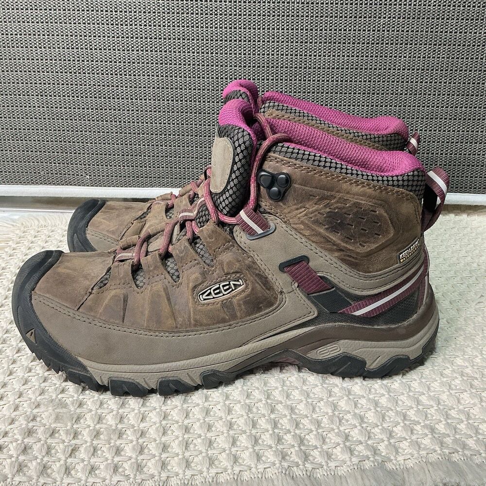 B16 KEEN Targhee III Brown Mid Waterproof Hiking Boot 1018178 Womens 8.5